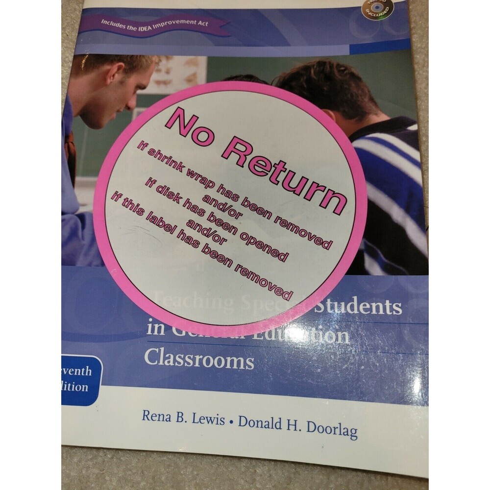 Teaching Special Students In General Education Classrooms - 7th Seventh Edition